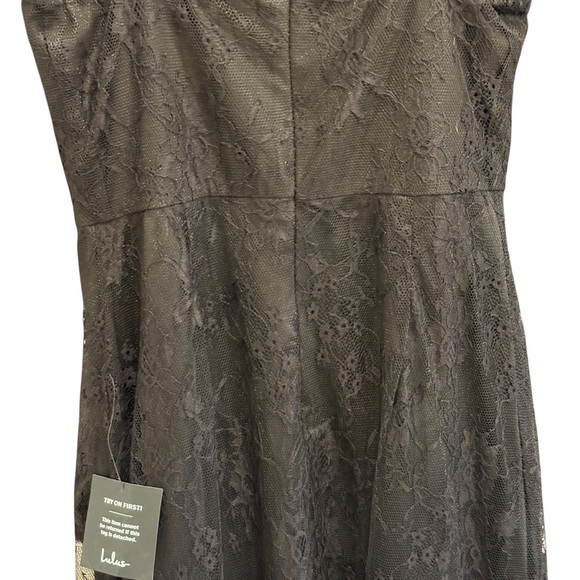 Lulu's NWT High Low Dress Tiered Black Dress Size Medium - Picture 12 of 13